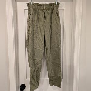 H&M Olive Green Elastic Waist Pants